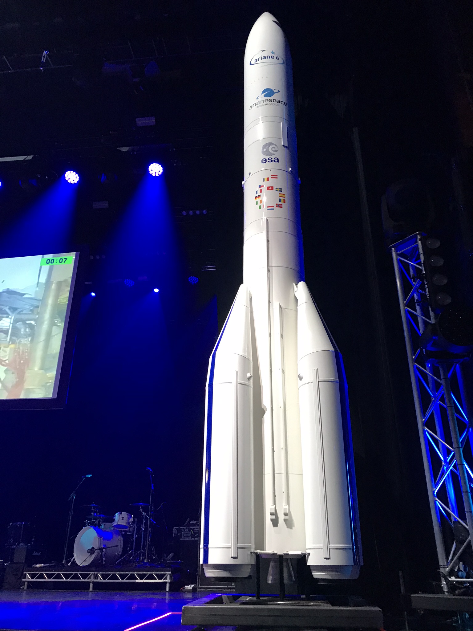 Ariane-6 1:10 space rocket model